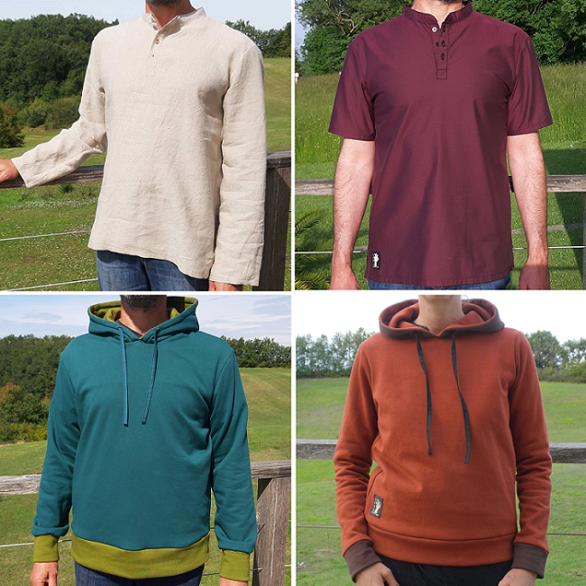 Chemise chanvre, polo homme, Sweats coton biologique, SIYA Création